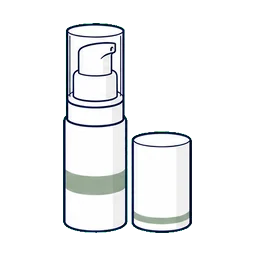 Airless Bottles Serums cosmetic packaging application icon