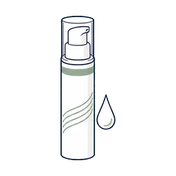 Airless Bottles Daily Skincare Treatments cosmetic packaging application icon
