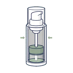 Airless Bottles OEM Launch cosmetic packaging application icon