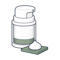 Airless Jars Balms cosmetic packaging application icon