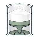 Airless Jars Refill Cup Route packaging benefit icon