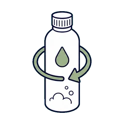 Aluminum Bottles Body Care cosmetic packaging application icon