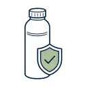 Aluminum Bottles Metal Finish packaging benefit icon
