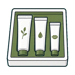 Aluminum Tubes Apothecary lines cosmetic packaging application icon