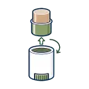 Beauty Stick Packaging Shade Coding packaging benefit icon