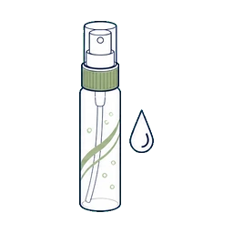 Fine Mist Pump Bottles Toner Mist Bottle cosmetic packaging application icon