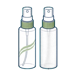 Fine Mist Pump Bottles Clear or Frosted PET Bottle customization option icon