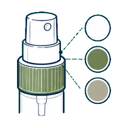 Fine Mist Pump Bottles Pump Actuator Color customization option icon