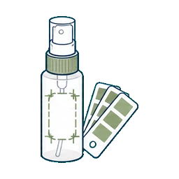 Fine Mist Pump Bottles Sample Approval project process icon