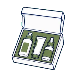 Carton and Set Box Packaging Single-SKU Retail Cartons cosmetic packaging application icon