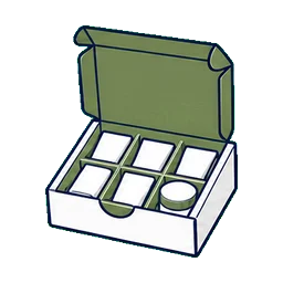 Carton and Set Box Packaging Color Cosmetic Collections cosmetic packaging application icon