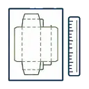 Carton and Set Box Packaging Dieline Fit packaging benefit icon