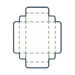 Carton and Set Box Packaging Plan Insert and Dieline project process icon