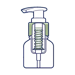 Closures and Dispensers Visible Component Finish selection advantage icon