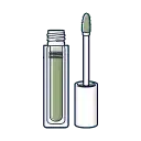 Color Cosmetics Lip Packaging Set Packing packaging benefit icon