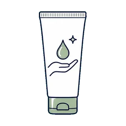 Cosmetic Tubes Hair treatments cosmetic packaging application icon