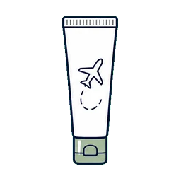 Cosmetic Tubes Travel skincare cosmetic packaging application icon