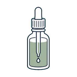 Droppers Treatment Drops cosmetic packaging application icon