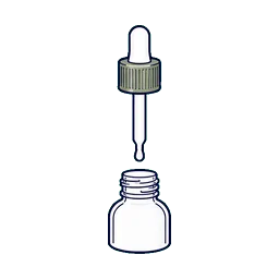 Glass Bottles Treatment Products cosmetic packaging application icon