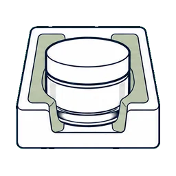 Glass Jars Mask cosmetic packaging application icon