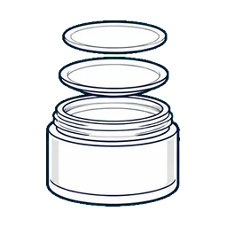 Glass Jars OEM Launch cosmetic packaging application icon