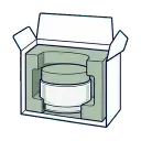 Glass Jars Frosted Finish packaging benefit icon