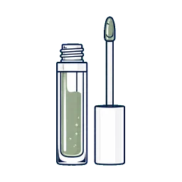 Lip Gloss Packaging Liquid lipstick cosmetic packaging application icon