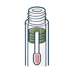 Lip Gloss Packaging Filled sample approval customization option icon
