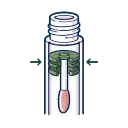 Lip Gloss Packaging Filled sample check packaging benefit icon