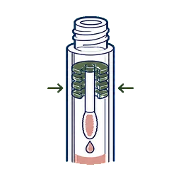 Lip Gloss Packaging Decoration on real parts selection advantage icon