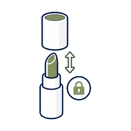Lipstick Packaging Mechanism Quality selection advantage icon