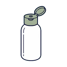 Plastic Bottles Lotion cosmetic packaging application icon