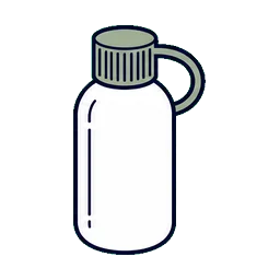 Plastic Bottles Body Care cosmetic packaging application icon