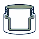 Plastic Jars Cream Jar Fit packaging benefit icon