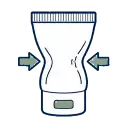 Plastic Tubes Squeeze Feel packaging benefit icon