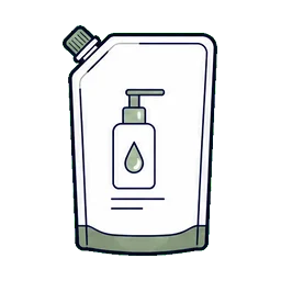 Pouches Hair care refills cosmetic packaging application icon