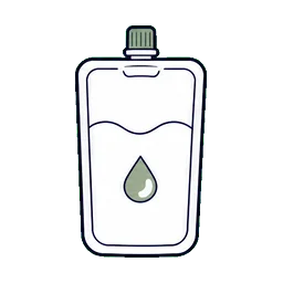 Pouches Body wash cosmetic packaging application icon