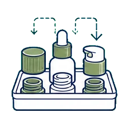 Cosmetic Packaging Products Finish Selection customization option icon