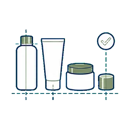 Cosmetic Packaging Products Product Fit selection advantage icon