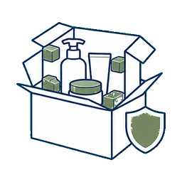 Cosmetic Packaging Products Material Options selection advantage icon