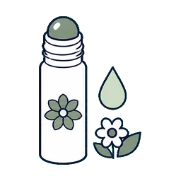 Roll-on Packaging Essential oil cosmetic packaging application icon