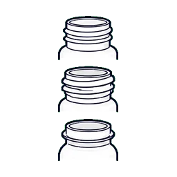 Roll-on Packaging Label and screen print customization option icon