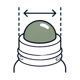 Roll-on Packaging Portable use checks selection advantage icon