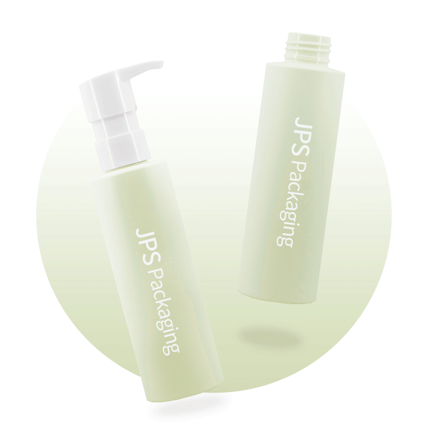  plastic bottles with pumps for skincare