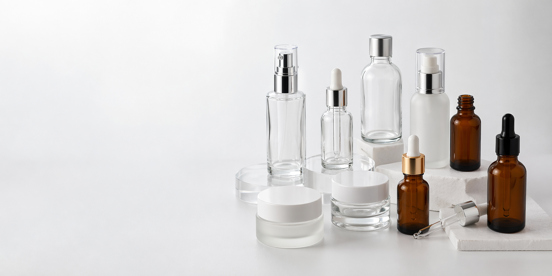 glass cosmetic packaging hero image