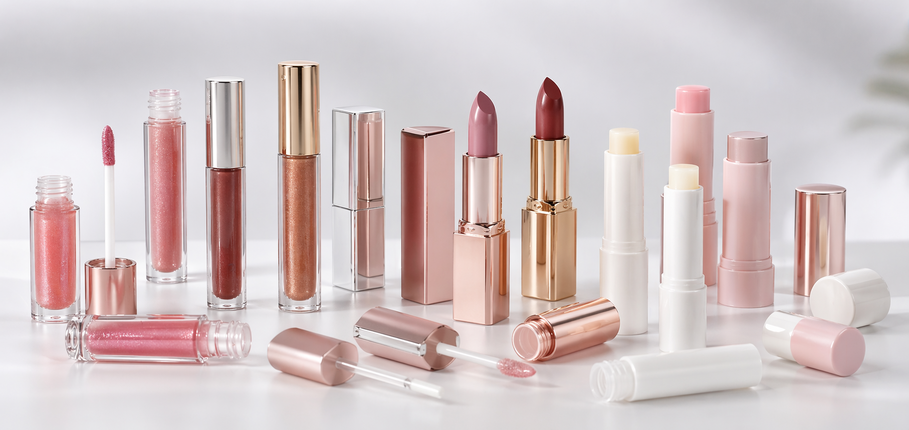 lip gloss tubes hero image