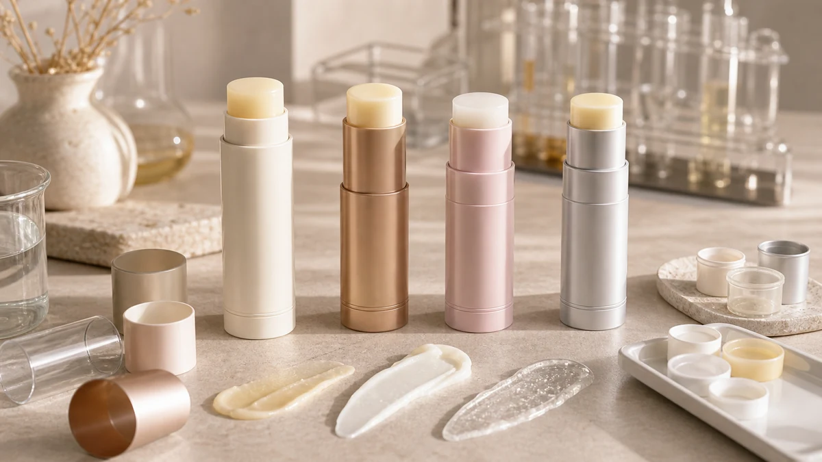 Beauty Stick Packaging for Skincare  Materials, Sizes and MOQ product samples with packaging components and procurement revie