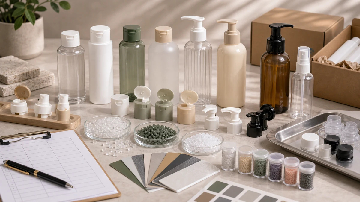 Plastic Bottle for Skincare Supplier  Samples, MOQ and QC product samples with packaging components and procurement review ma