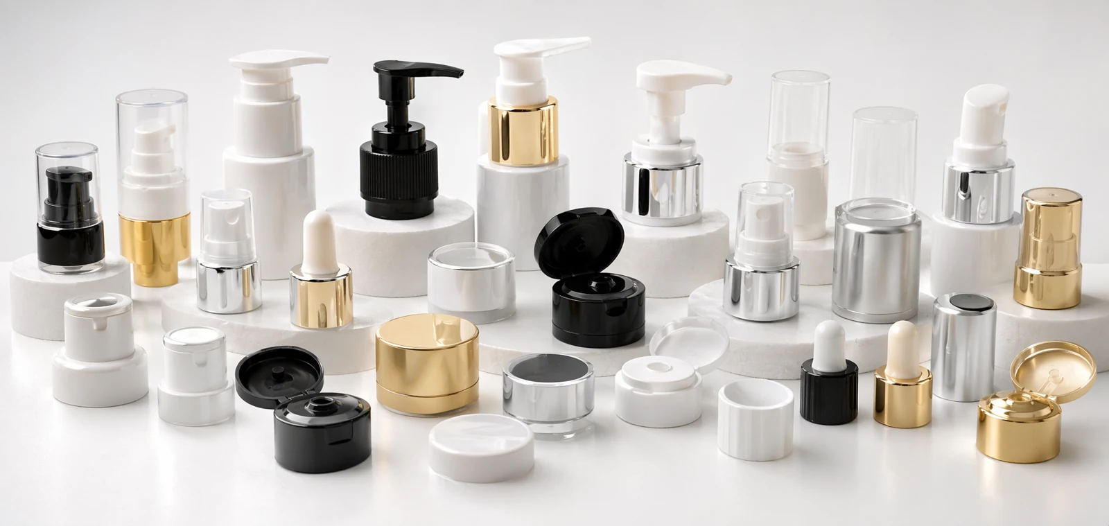 Lotion pump output and bottle fit review with actuator, dip tube, closure and filled lotion sample