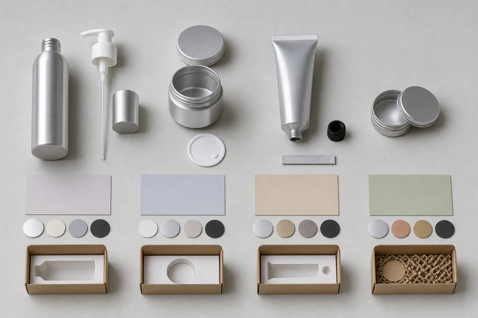 Aluminum packaging checks for bottles, jars, tubes, tins, closures, and carton protection